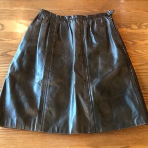 Vintage leather skirt